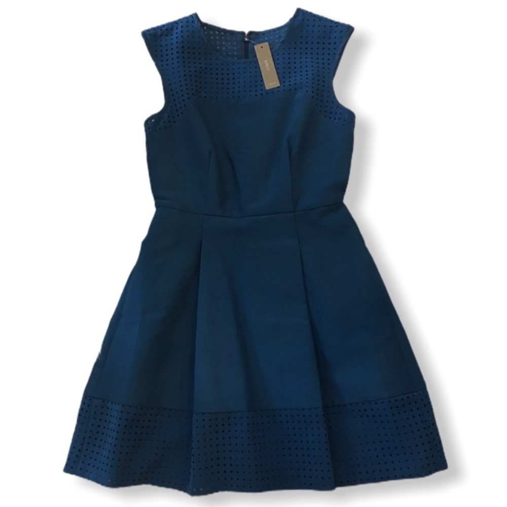 J. Crew Women’s Teal Blue Sleeveless A-line Dress